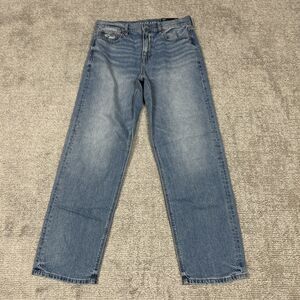 American Eagle Outfitters Medium Blue Women's Straight-Leg Jeans